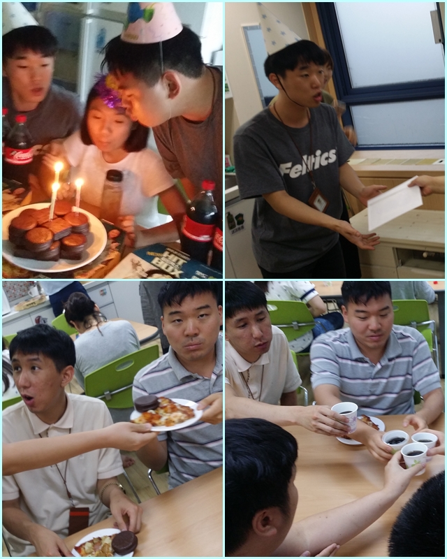 7월 생일파티 진행